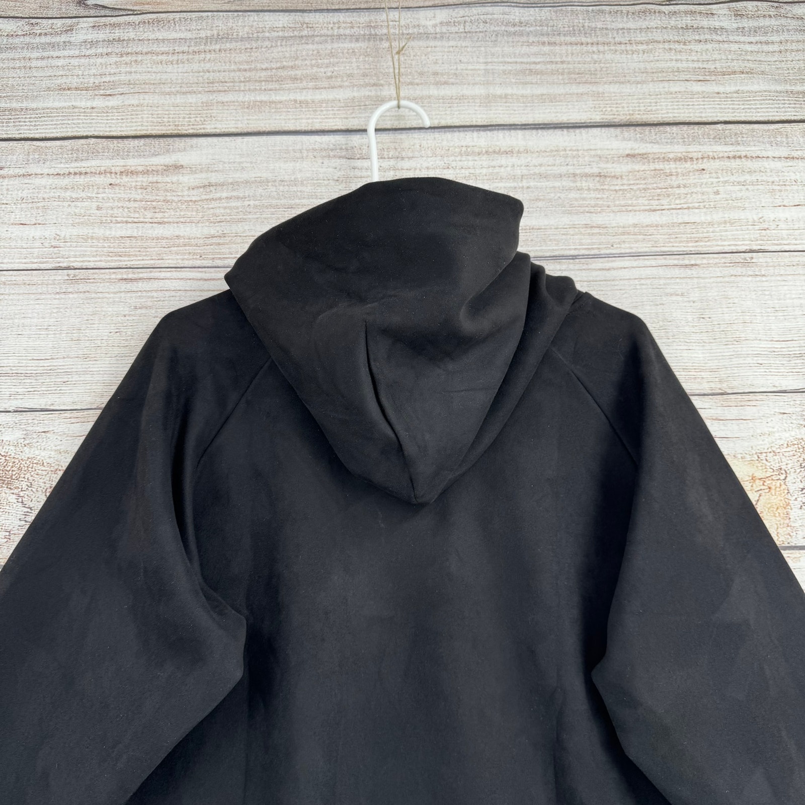Son Of The Cheese Perrotin Faux Suede Hoodie Sweatshirt Adult Large Black — image 4 of 8